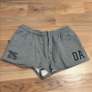 Oner Active Gray Athletic Shorts with 25 and OA Graphics